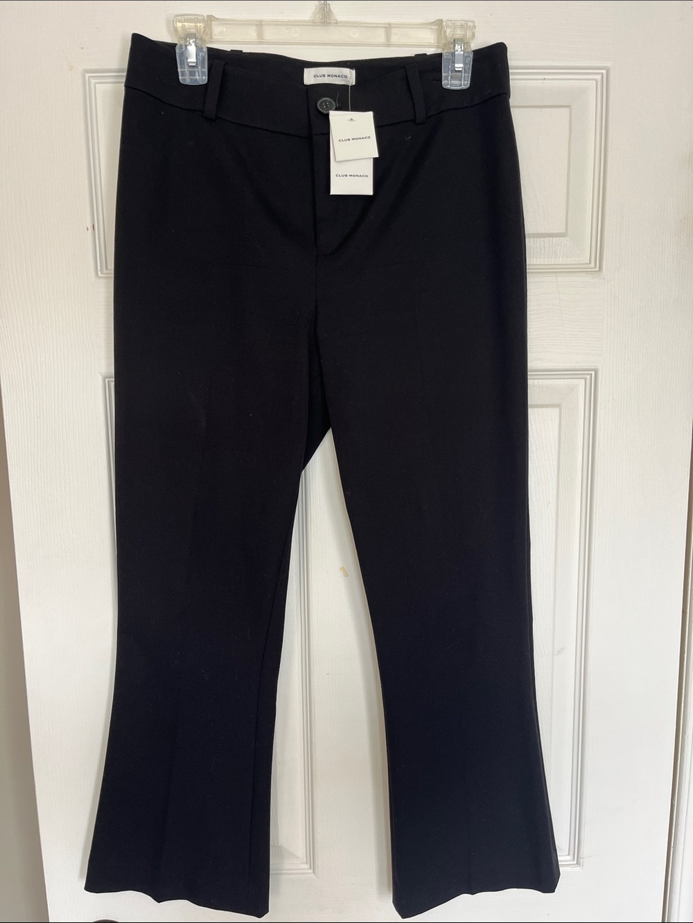 Club Monaco Black Boot-Cut Pants